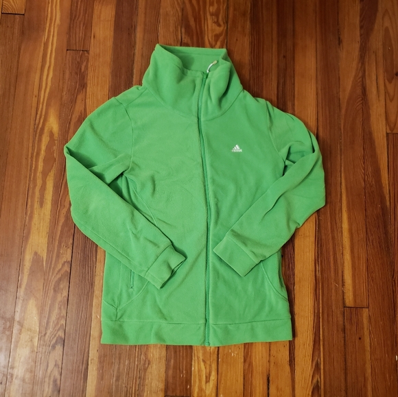 adidas green womens jacket
